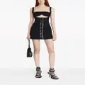 Dion Lee lace-up corset minidress - Black