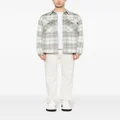 izzue plaid-check pattern shirt jacket - Grey