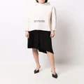 Balenciaga Your Ad Here cropped hoodie - Neutrals
