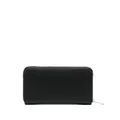 Armani Exchange studded-logo zip-around purse - Black