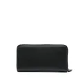 Armani Exchange logo-plaque faux-leather purse - Black