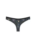 Marlies Dekkers Ecclesia stained-glass print butterfly briefs - Black