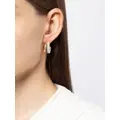 Kenneth Jay Lane pearl-embellished double hoop earrings - Gold