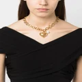Maje heart-pendant necklace - Gold