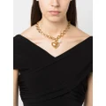 Maje heart-pendant necklace - Gold
