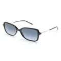 Carolina Herrera logo-engraved oversize-frame sunglasses - Black