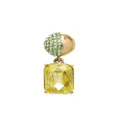 Oscar de la Renta Half pavé-crystal earrings - Gold