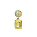 Oscar de la Renta Half pavé-crystal earrings - Gold