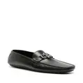 Roberto Cavalli Mirror Snake leather loafers - Black