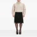 Victoria Beckham pleated silk midi skirt - Neutrals