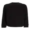 BOSS logo-print cotton jersey sweatshirt - Black