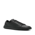 Calvin Klein logo-debossed leather sneakers - Black