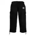 CHOCOOLATE logo-patch panelled cargo trousers - Black