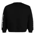 izzue bee-patch cotton-blend sweatshirt - Black