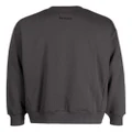 izzue bear-patch fleece sweatshirt - Grey