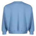 izzue bear-patch fleece sweatshirt - Blue