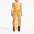 Dion Lee Mobius bandeau top - Yellow