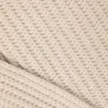 Emporio Armani logo-patch crocheted scarf - Neutrals