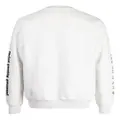 izzue bee-patch cotton-blend sweatshirt - Grey
