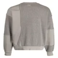 izzue two-tone panelled sweatshirt - Grey