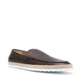 Tod's almond-toe leather loafers - Brown