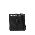 Just Cavalli logo-print zip-up messenger bag - Black