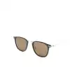 Montblanc logo-plaque square-frame sunglasses - Brown