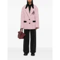 ETRO floral-embroidery virgin wool-blend coat - Pink