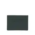 Lacoste monogram-print leather card holder - Green
