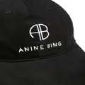 ANINE BING Jeremy embroidered-logo baseball cap - Black