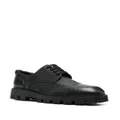 Sergio Rossi perforated leather brogues - Black