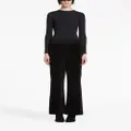 Balenciaga low-waist velvet track pants - Black