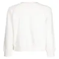 CHOCOOLATE logo-patch cotton sweatshirt - White