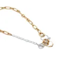 Marni ring-embellished chain necklace - White