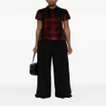 Polo Ralph Lauren plaid-check sequinned polo top - Red