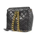 CHANEL Pre-Owned 1995 Duma leather backpack - Black