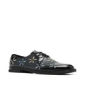 Camper Twins Iman floral-embroidered brogues - Black
