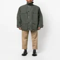 Mackintosh Country single-breasted cotton coat - Green