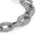 Jimmy Choo Diamond Chain crystal-embellished bracelet - Silver