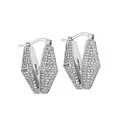 Jimmy Choo Diamond Chain crystal-embellished earrings - Silver