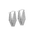 Jimmy Choo Diamond Chain crystal-embellished earrings - Silver
