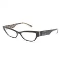 Dolce & Gabbana Eyewear cat-eye glasses - Black