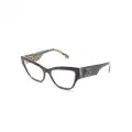 Dolce & Gabbana Eyewear cat-eye glasses - Black