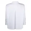 BOSS concealed-fastening long-sleeve shirt - White