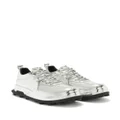 Jil Sander metallic-effect leather sneakers - Silver