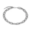 Jimmy Choo Diamond Chain crystal-embellished necklace - Silver