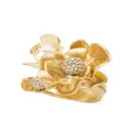 Jimmy Choo Petal crystal-embellished ring - Gold