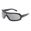 Moncler Eyewear Franconia mask-frame sunglasses - Black