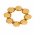 Jil Sander large beaded bracelet - Gold