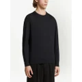 Zegna crew-neck wool sweatshirt - Black